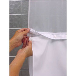 Hookless Snap-In Fabric Liner - White
